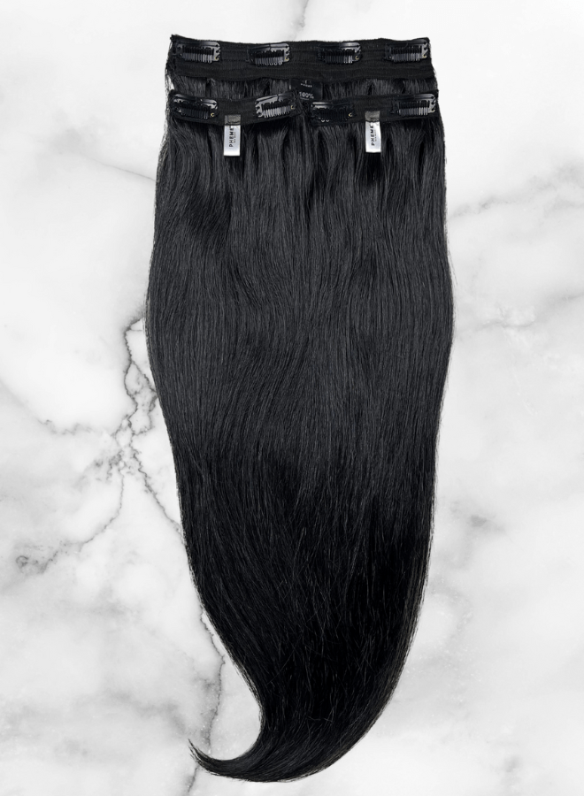 diva clip in hair extension | elite | black | number 3 | Pheme