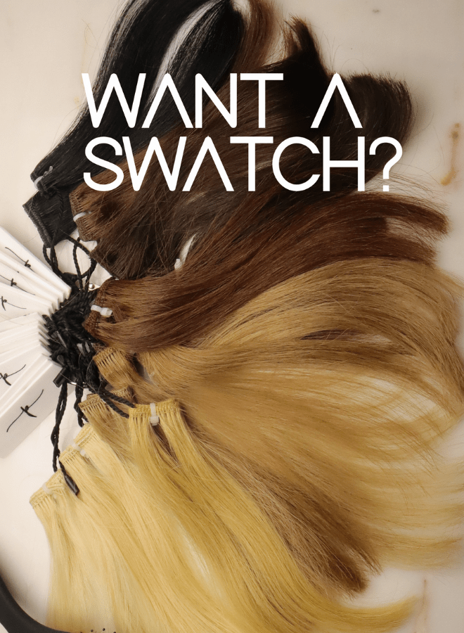 swatch | black | dark brown | darkest brown | golden blonde | auburn