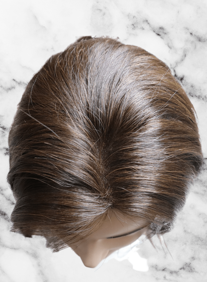 Topper lace base | darkest brown | 1 to 4 inch | top | pheme