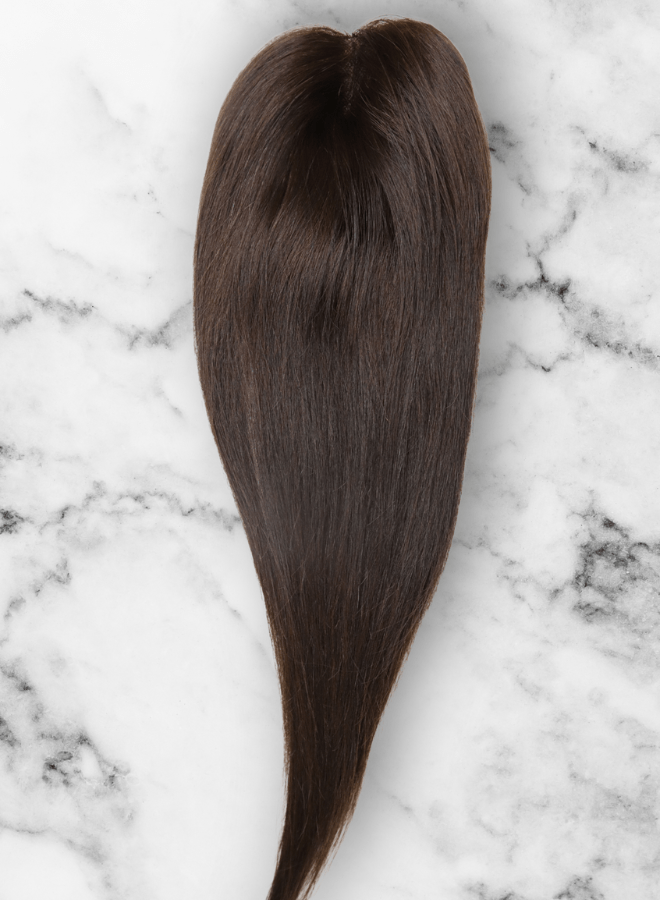 Topper lace base | darkest brown | 1 to 4 inch | pheme