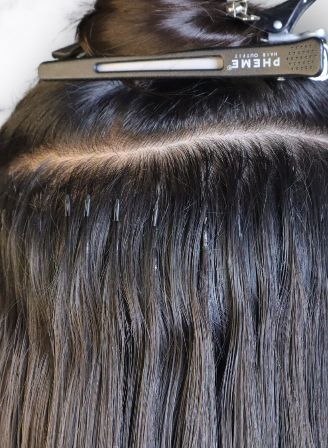 6D - 100% Premium Remy Hair Extension, 1 Rows of 5 Bundles