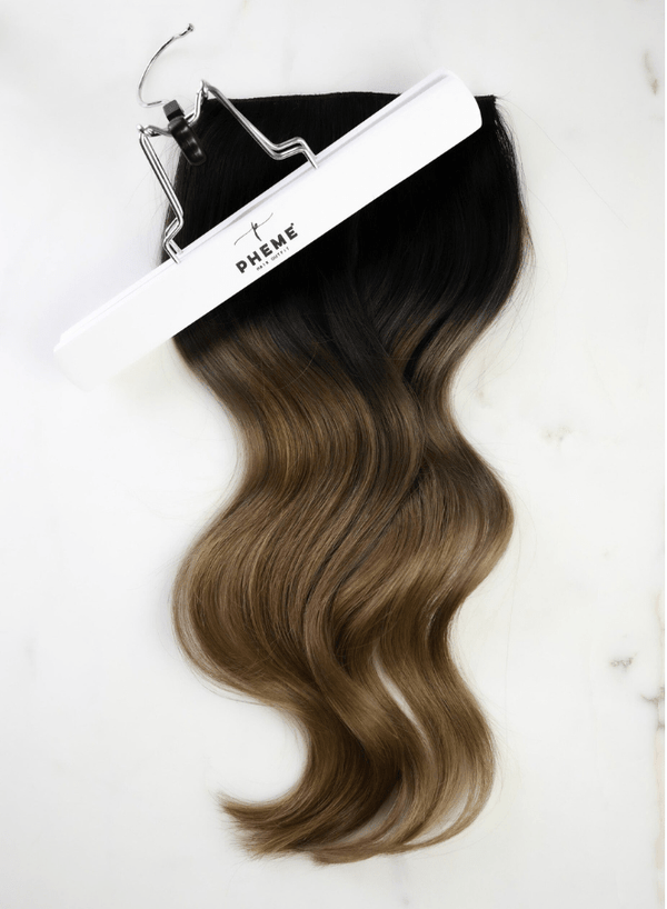 Black and Dark Blonde BALAYAGE CLIP IN HAIR EXTENSION DIVA Number 3 | Pheme