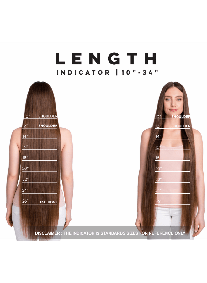 Pheme hair extension length indicator