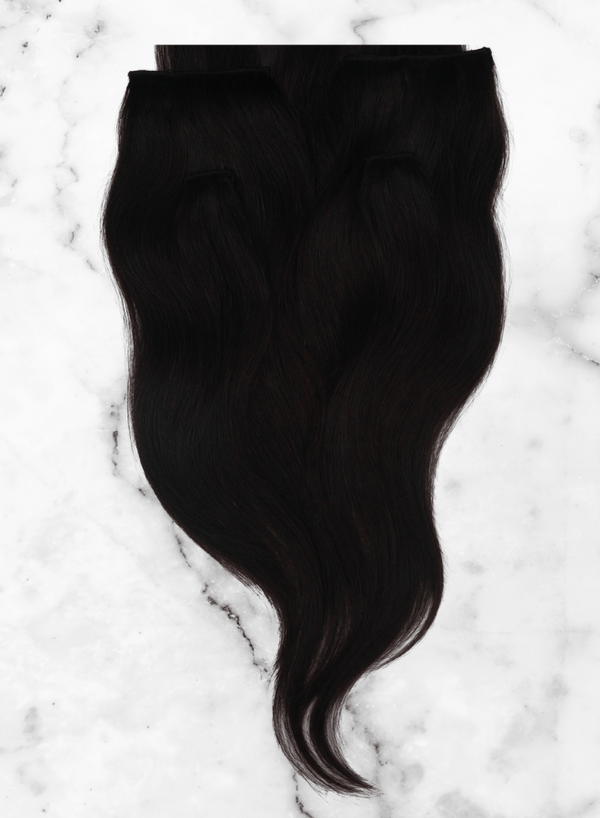 diva clip in hair extension | black | number 5 | Pheme 