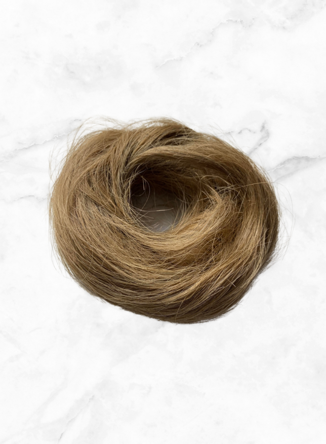 Hair Bun Scrunchie | 100% Human Hair | dark blonde | Pheme