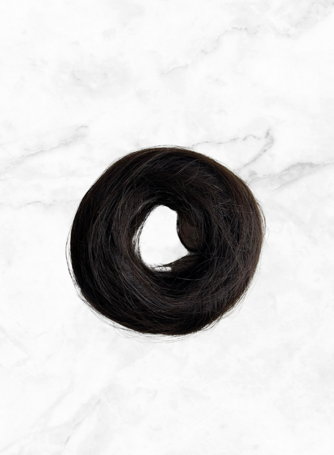 Hair Bun Scrunchie | 100% Human Hair | black | Pheme